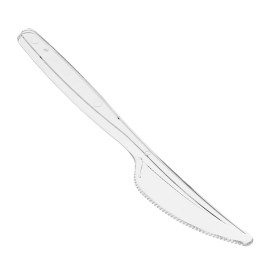 Messer Plastik PS Wiederverwendbar Transparent 18cm (50 Stück)