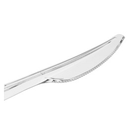 Messer Plastik PS Wiederverwendbar Transparent 18cm (50 Stück)