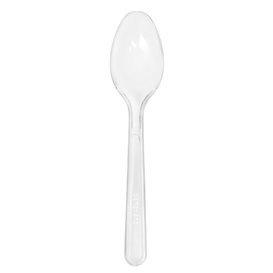 Kleiner Löffel Plastik PS Wiederverwendbar Transparent 12,5cm (30 Stück)
