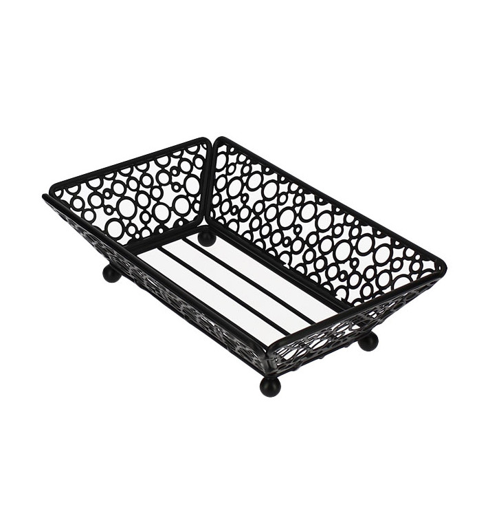 StahlKorb Rechteckig Schwarz 210x140x65mm (6 Stück) StahlKorb Rechteckig Schwarz 210x140x65mm (6 Stück)