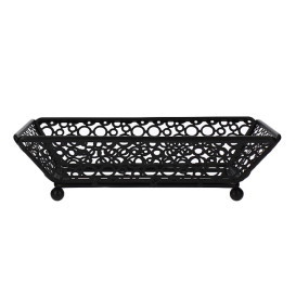 StahlKorb Rechteckig Schwarz 210x140x65mm (6 Stück)