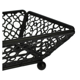 StahlKorb Rechteckig Schwarz 210x140x65mm (6 Stück)