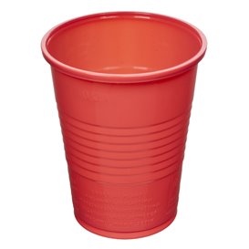 Plastikbecher PS Rot 200ml Ø7cm (50 Stück)