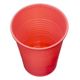 Plastikbecher PS Rot 200ml Ø7cm (50 Stück)