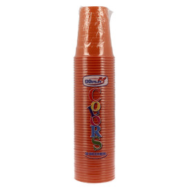 Plastikbecher PS Orange 200ml Ø7cm (1.500 Stück)