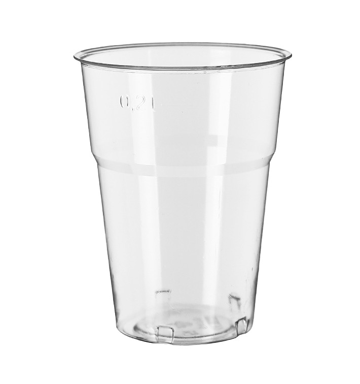 Wiederverwendbarer Becher PS "Diamant" Glasklar 250ml Ø7,2cm (1.250 Stück)