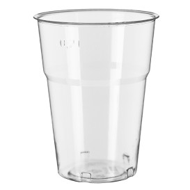 Wiederverwendbarer Becher PS "Diamant" Glasklar 250ml Ø7,2cm (50 Stück)