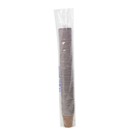 Plastikbecher braun zweifarbig 166ml Ø7,0cm (100 Stück)