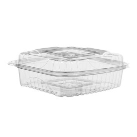 Plastickschale klappdeckel PLA 20,0x20,0x7,5cm (160 Stück)
