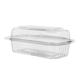Plastickschale klappdeckel PLA 23,0x15,0x7,5cm (80 Stück)