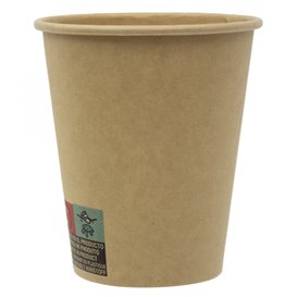 Kartonové Kelímek 9 Oz/280ml Kraft-Kraft Ø8,1cml (1.000 Stück)