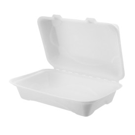 Klappschachtel Zuckerrohr Weiß 23x15x7,5cm (250 Stück)