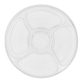 Plastikschalen PET 5F und Deckel Ø26x7cm (100 Stück)