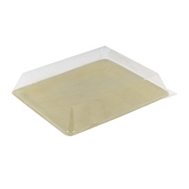 Plastikdeckel PET Transparent 27x20cm (200 Stück)
