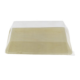 Plastikdeckel PET Transparent 27x20cm (200 Stück)
