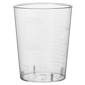 Schnapsglas aus Hartplastik Transparent 40ml (50 Stück)