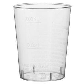 Schnapsglas aus Hartplastik Transparent 40ml (50 Stück)