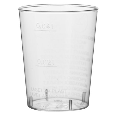 Schnapsglas aus Hartplastik Transparent 40ml (2000 Stück)