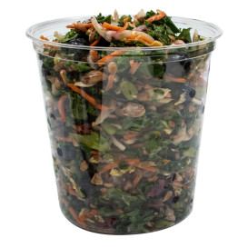 Plastikbehälter PP "Deli" 32Oz/960ml Transp. Ø120mm (25 Stück)