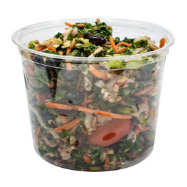 Plastikbehälter PP "Deli" 24Oz/710ml Transp. Ø120mm  (25 Stück)