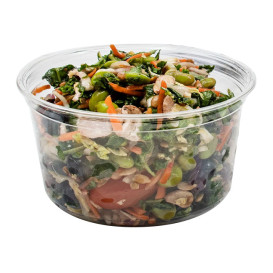 Plastikbehälter PP "Deli" 16Oz/473ml Transp. Ø120mm (25 Stück)