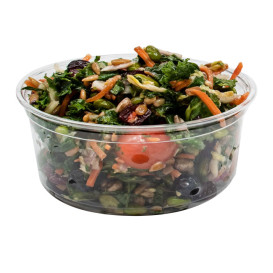 Plastikbehälter PP "Deli" 12Oz/355ml Transp. Ø120mm (500 Stück)
