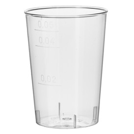 Becher aus Hartplastik Transparent 50ml (40 Stück)