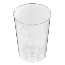 Becher aus Hartplastik Transparent 50ml (40 Stück)