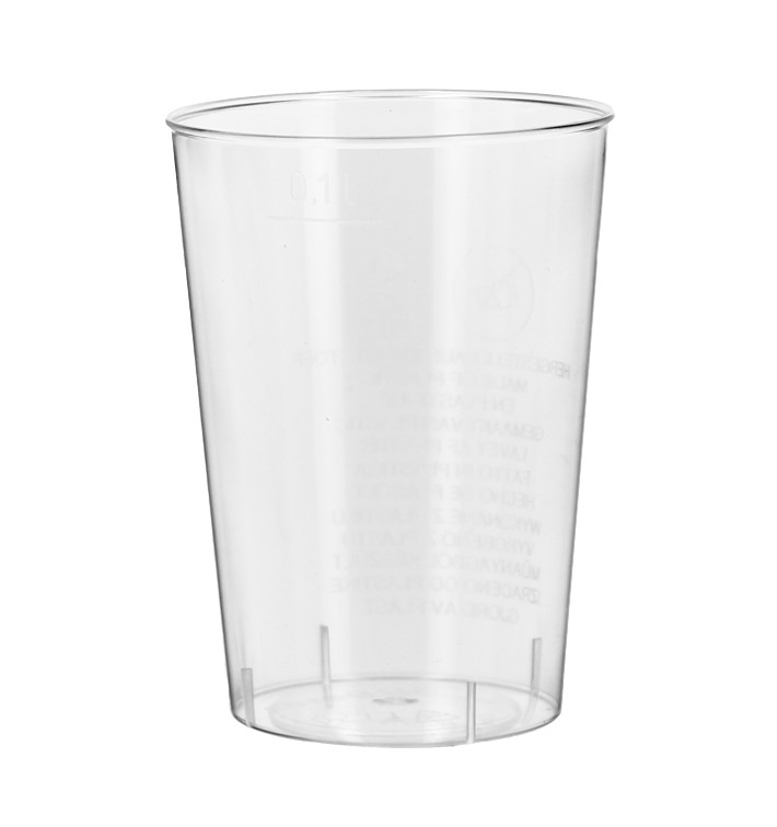 Becher aus Hartplastik Transparent 100ml (40 Stück) Becher aus Hartplastik Transparent 100ml (40 Stück)