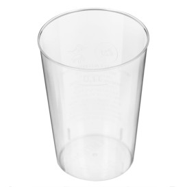 Becher aus Hartplastik Transparent 100ml (40 Stück)