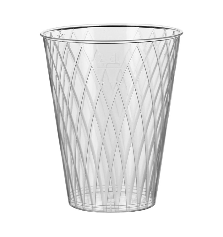 Becher aus Hartplastik mit Rauten 200ml (50 Stück) Becher aus Hartplastik mit Rauten 200ml (50 Stück)