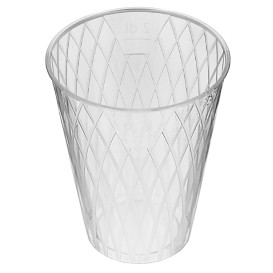 Becher aus Hartplastik mit Rauten 200ml (50 Stück)