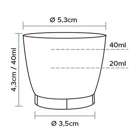 Schnapsglas aus Hartplastik "Cool Cup" (2.000 Stück)