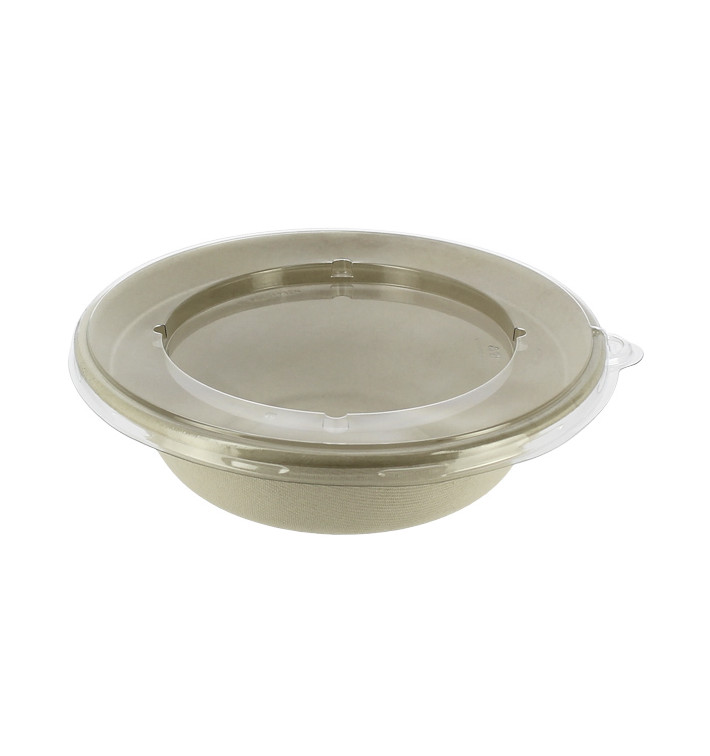 Schüsel Zuckerrohr mit Deckel 1000ml Ø210x60mm (15 Stück) Schüsel Zuckerrohr mit Deckel 1000ml Ø210x60mm (15 Stück)