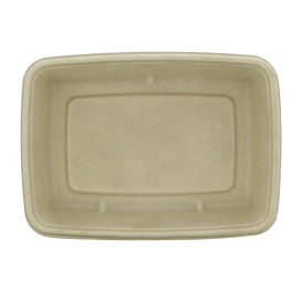Verpackungen Zuckerrohr mit Deckel 950ml 230x160x60mm (90 Stück)