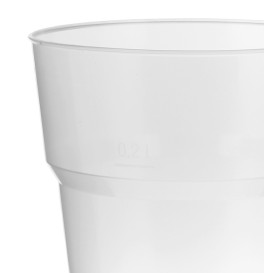 Becher aus Hartplastik für Bier PP 200ml (40 Stück)