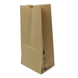 Papiertüten ohne Henkel Kraft braun 45g/m² 12+8x24cm (1.000 Stück)