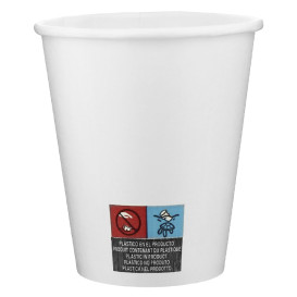 Karton Kaffeebecher to go weiß 9 Oz/280ml Ø8,1cm (600 Stück)