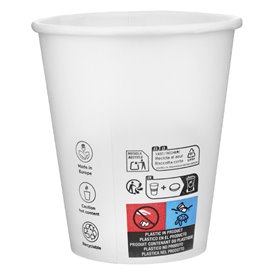 Karton Kaffeebecher to go weiß 9 Oz/280ml Ø8,1cm (600 Stück)