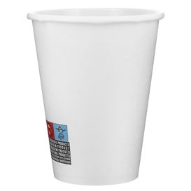 Karton Kaffeebecher to go weiß 12 Oz/360ml Ø8,9cm (600 Stück)