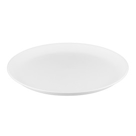 Wiederverwendbare Plastikteller PP Mineral Weiß Ø23,5cm (6 Stück)
