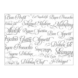 Papiertischdecke Rolle "Guten Appetit" Weiss 1,2x100m 37g (1 Stück)