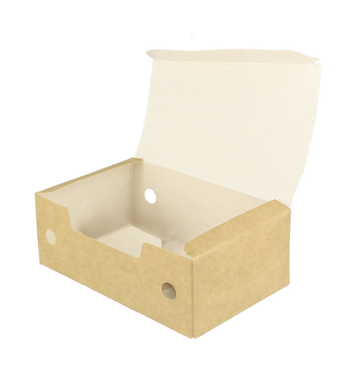 SnackBox mit Deckel To Go Klein Kraft 115x72x43mm (750 Stück) SnackBox mit Deckel To Go Klein Kraft 115x72x43mm (750 Stück)