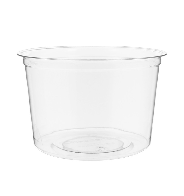Plastickschale Kompostierbar PLA Transparent 470ml (50 Stück) Plastickschale Kompostierbar PLA Transparent 470ml (50 Stück)