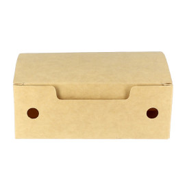 SnackBox mit Deckel To Go Klein Kraft 115x72x43mm (25 Stück)