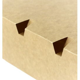 SnackBox mit Deckel To Go Kraft 16,5x7,5x6cm (600 Stück)