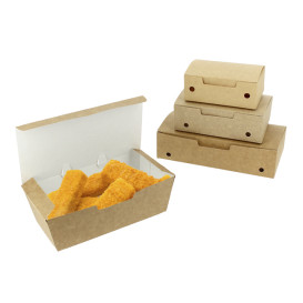 SnackBox mit Deckel To Go Klein Kraft 115x72x43mm (25 Stück)