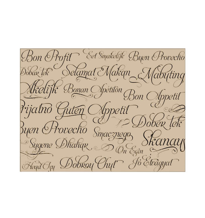Papiertischdecke 1x1m "Bon Appetit" 40g (400 Stück) Papiertischdecke 1x1m "Bon Appetit" 40g (400 Stück)