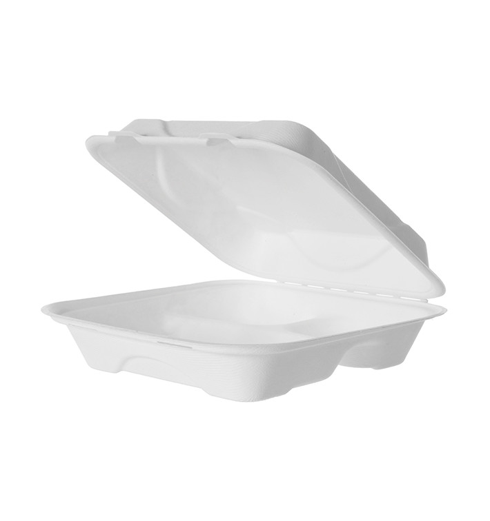 Klappschachtel Zuckerrohr Weiß 3F 23x23x7,5cm (50 Stück) Klappschachtel Zuckerrohr Weiß 3F 23x23x7,5cm (50 Stück)