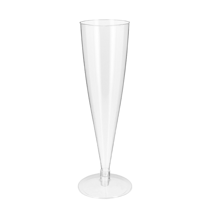Sektflöte Plastik Spritzguss Klar150ml 2T (6 Stück) Sektflöte Plastik Spritzguss Klar150ml 2T (6 Stück)